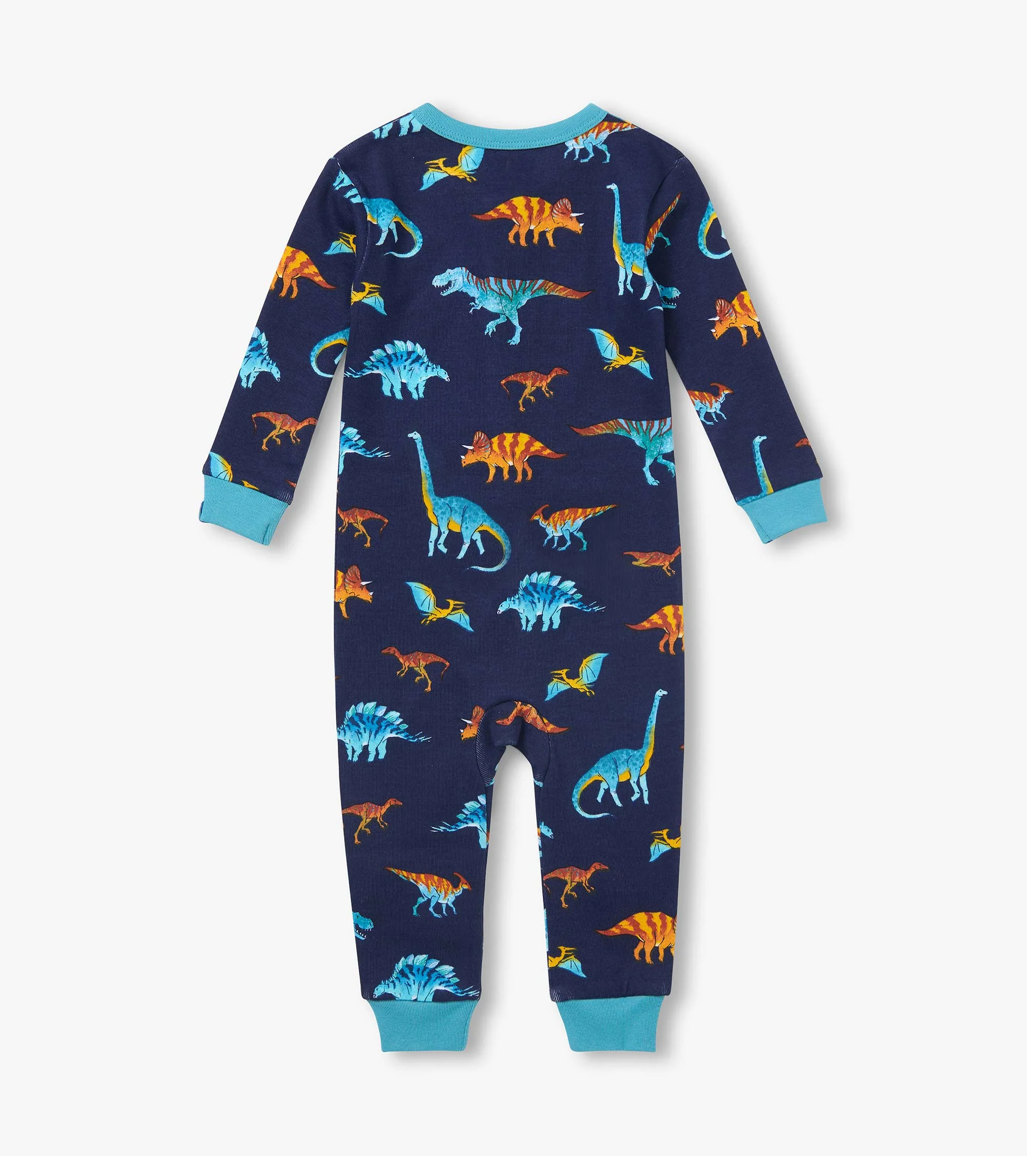 Baby Boys Colourful Dinos Cotton Sleeper - Image 2