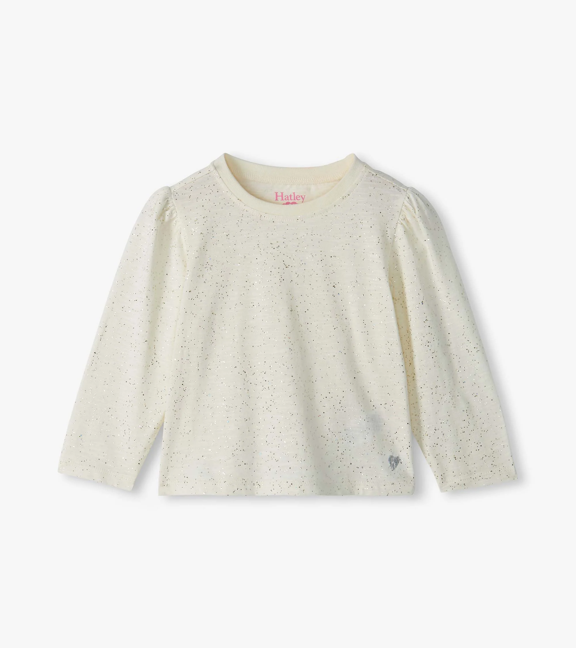 Baby & Toddler Girls Cream Hot Melt Basic T-Shirt