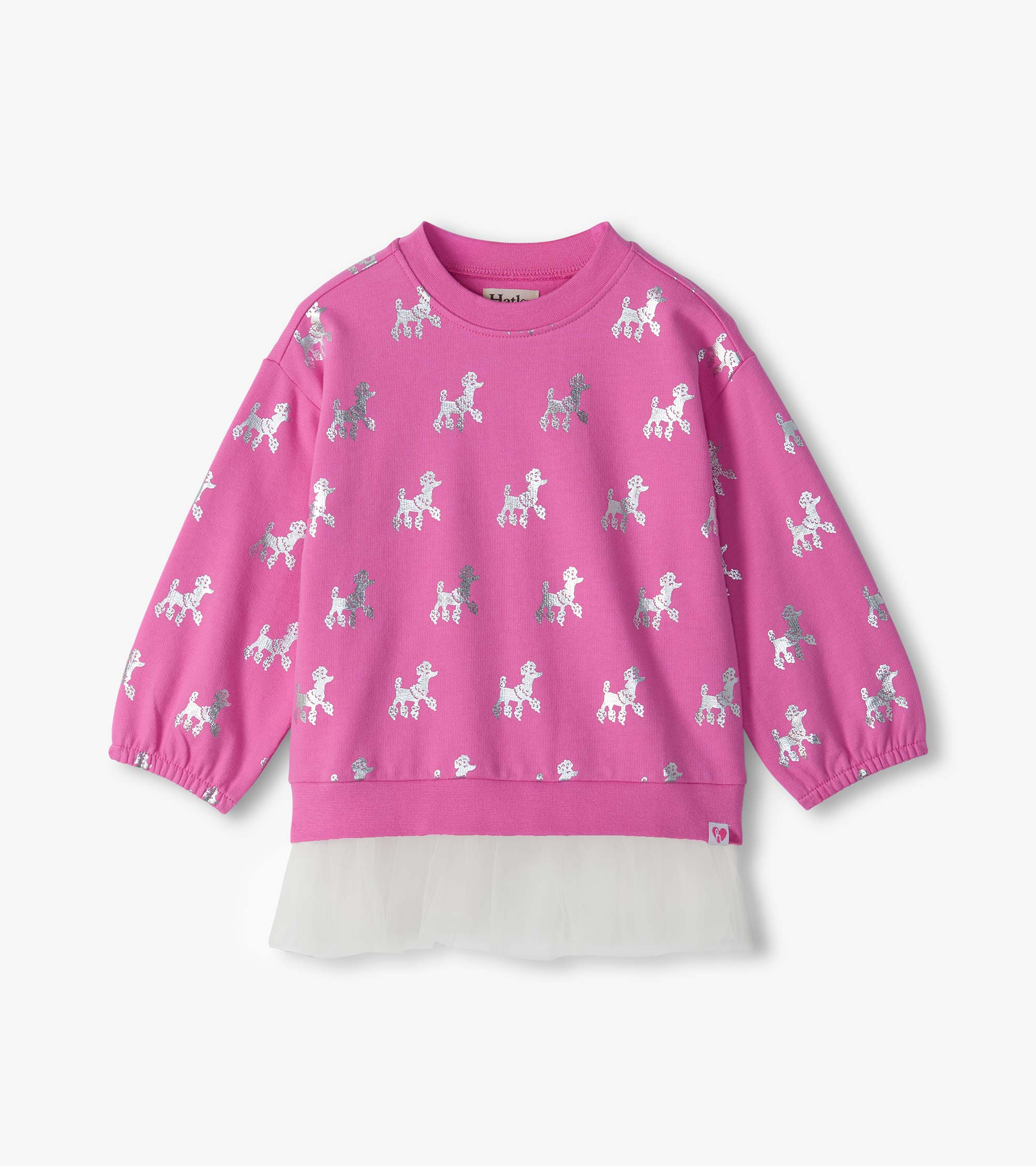 Baby & Toddler Girls Poodle Pups Mix Media Top