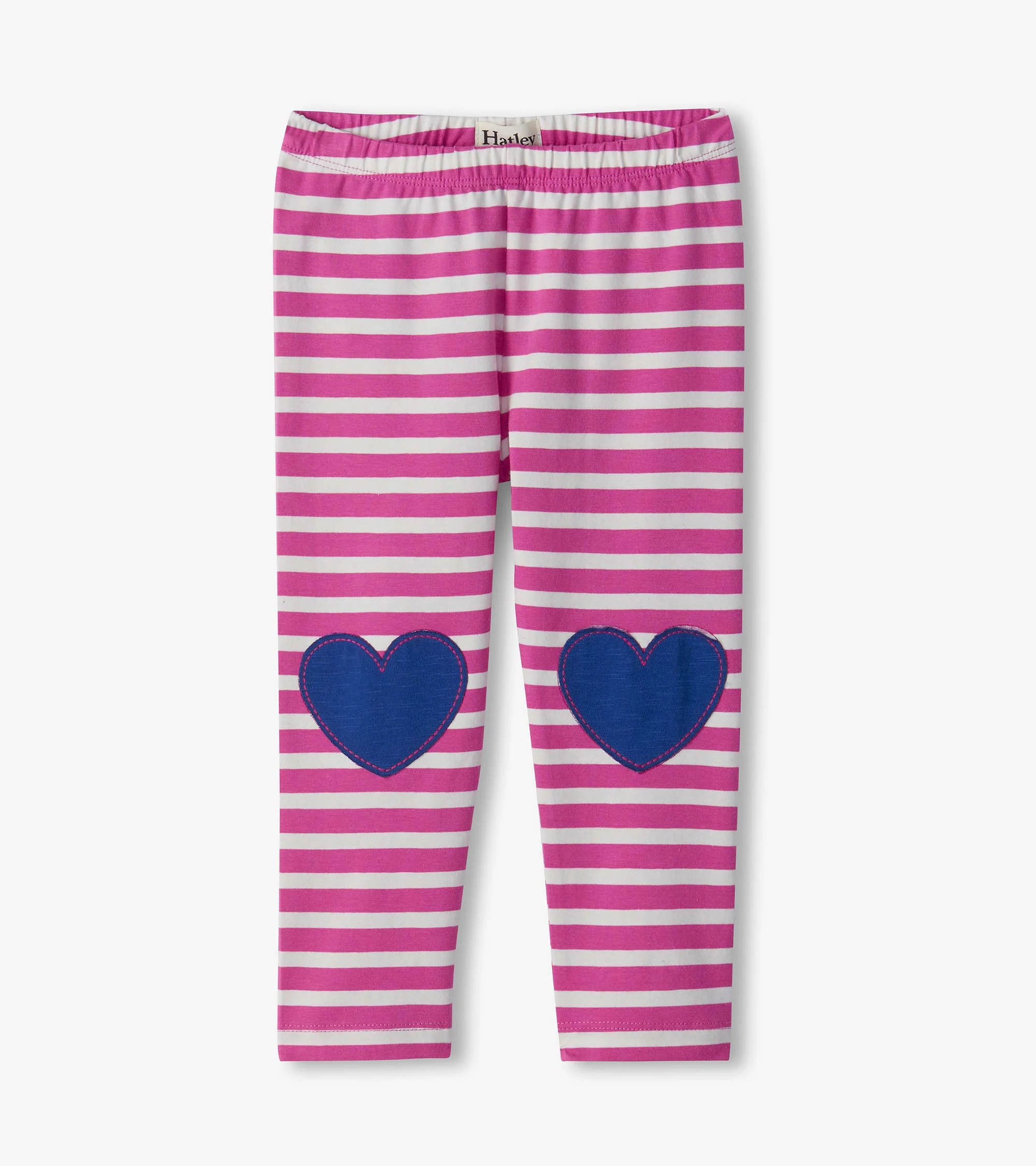 Baby & Toddler Girls Violet Striped Jersey Leggings