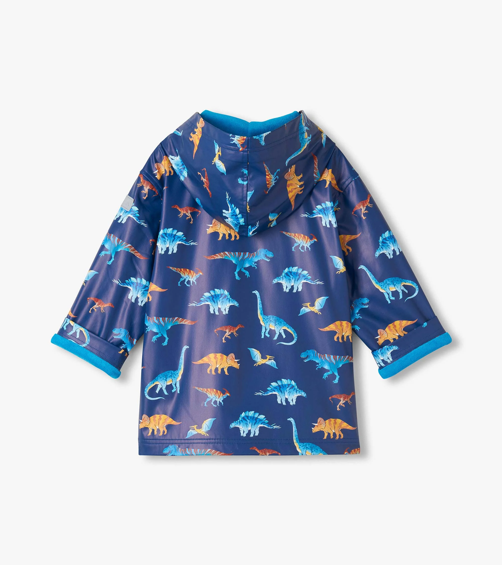 Boys Colourful Dinos Rain Jacket - Image 3