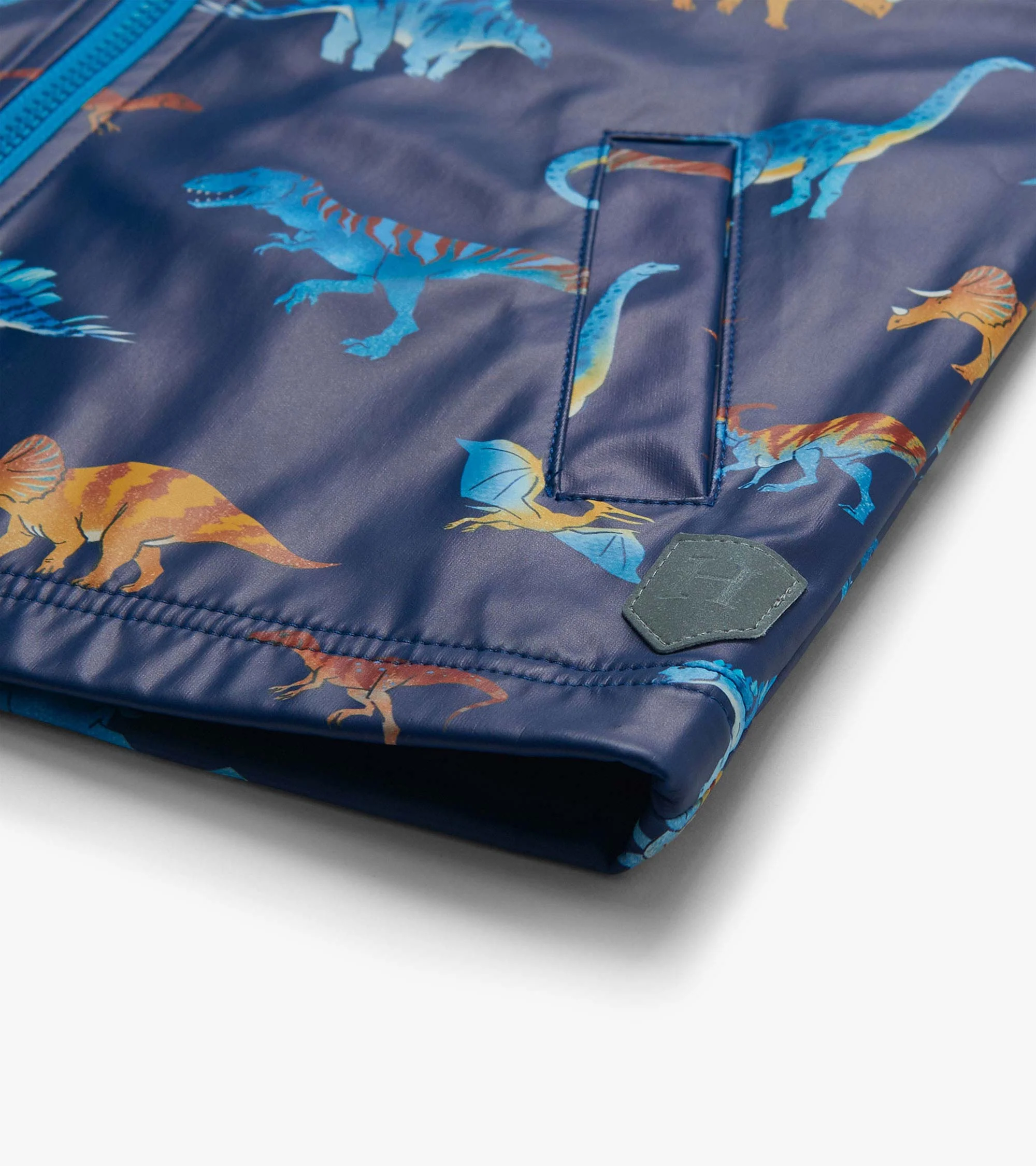 Boys Colourful Dinos Rain Jacket - Image 5