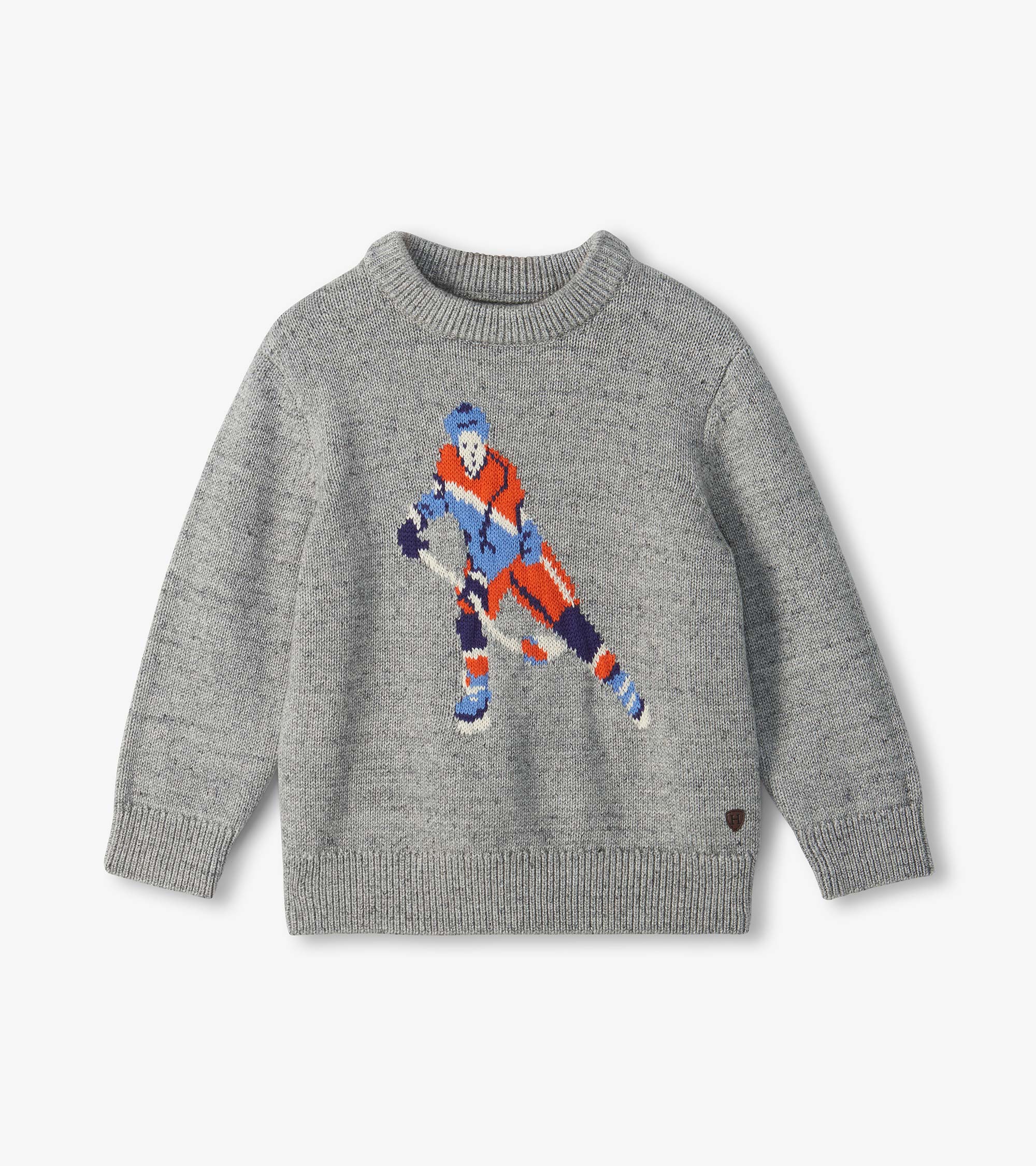 Boys Hockey Crew Neck Sweater