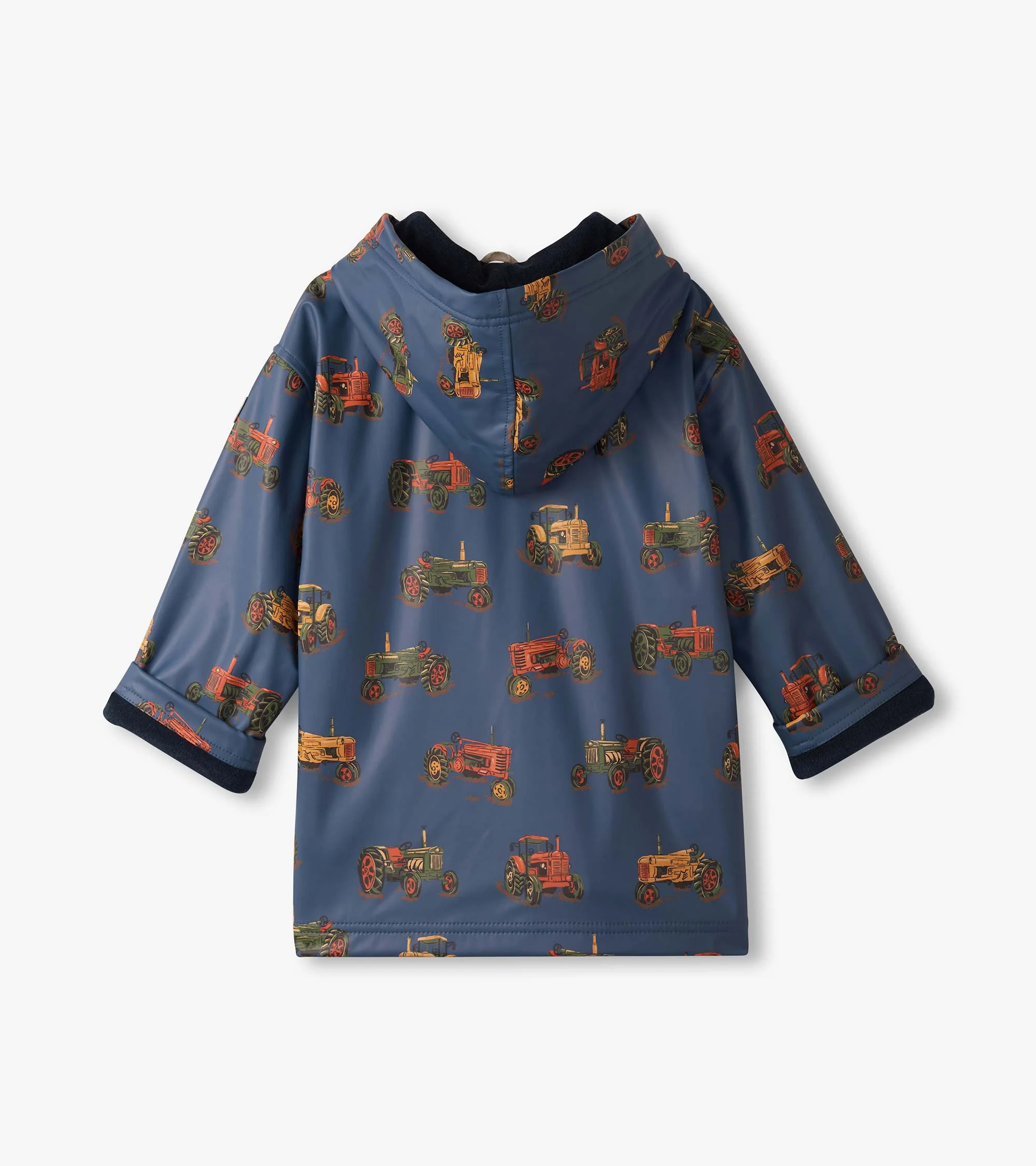 Boys Landscape Tractors Zip-UP Rain Jacket - Image 2