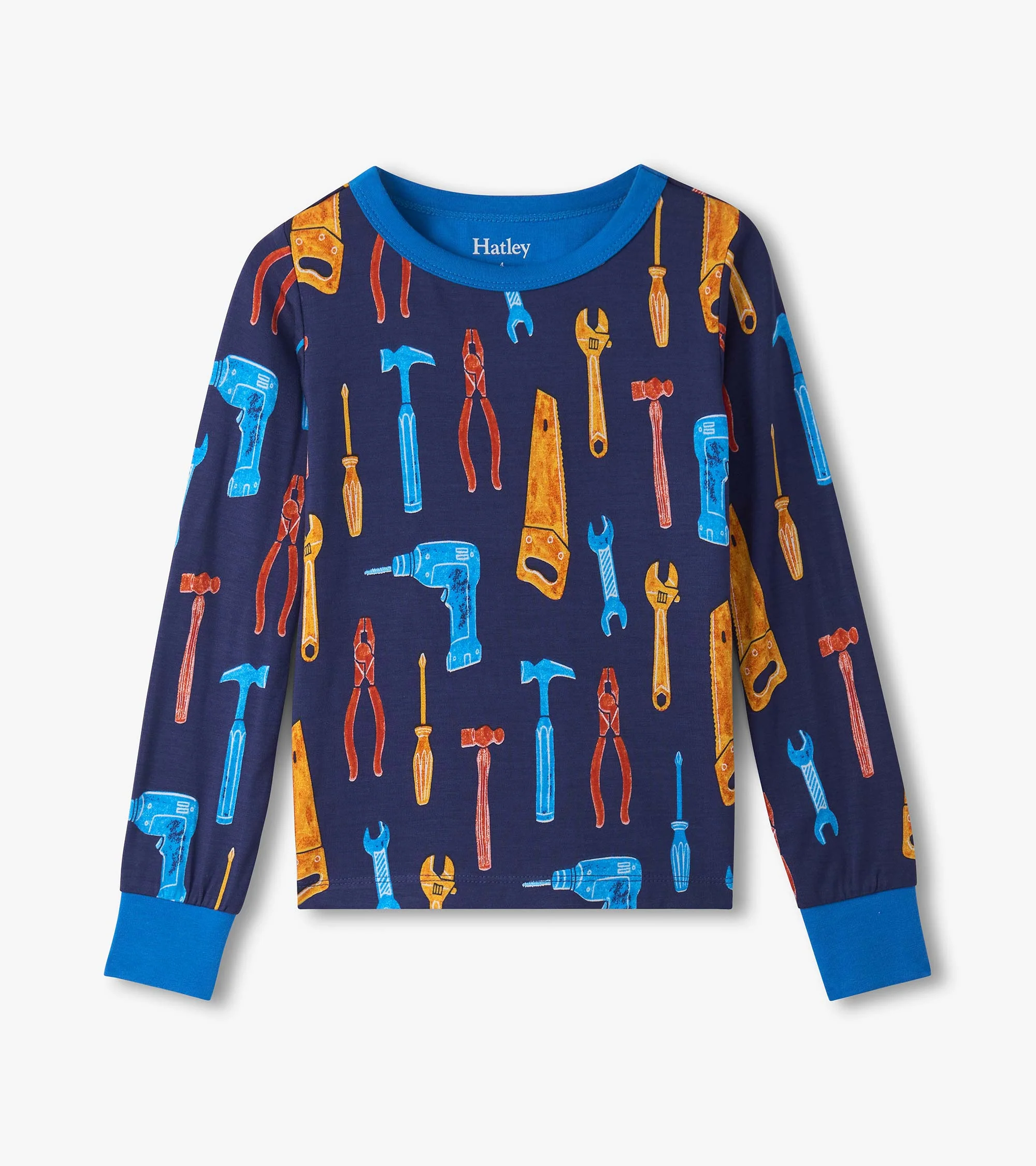 Boys Lots of Tools Bamboo Pajama Set - Image 2