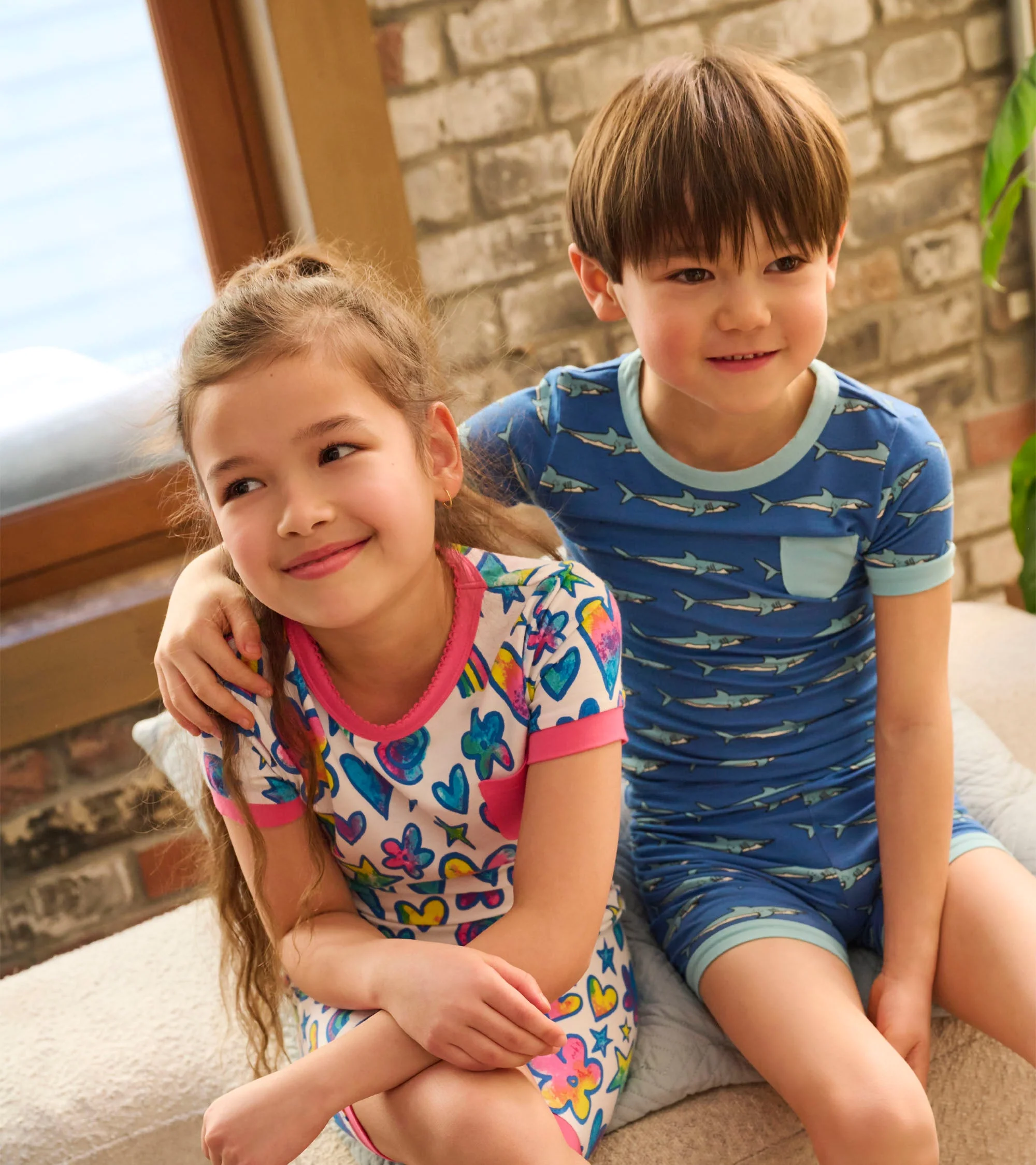 Boys Shark Tank Bamboo Short Pajama Set - Image 2