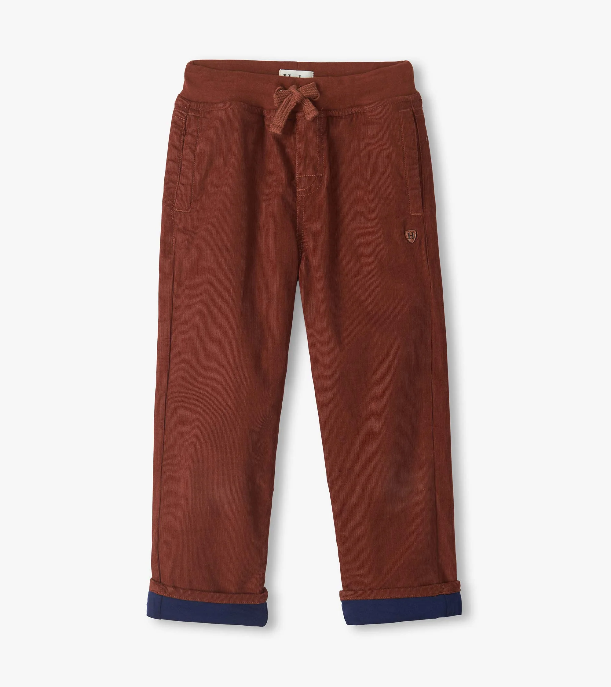 Boys Tortoise Shell Jersey Lined Pull On Pants