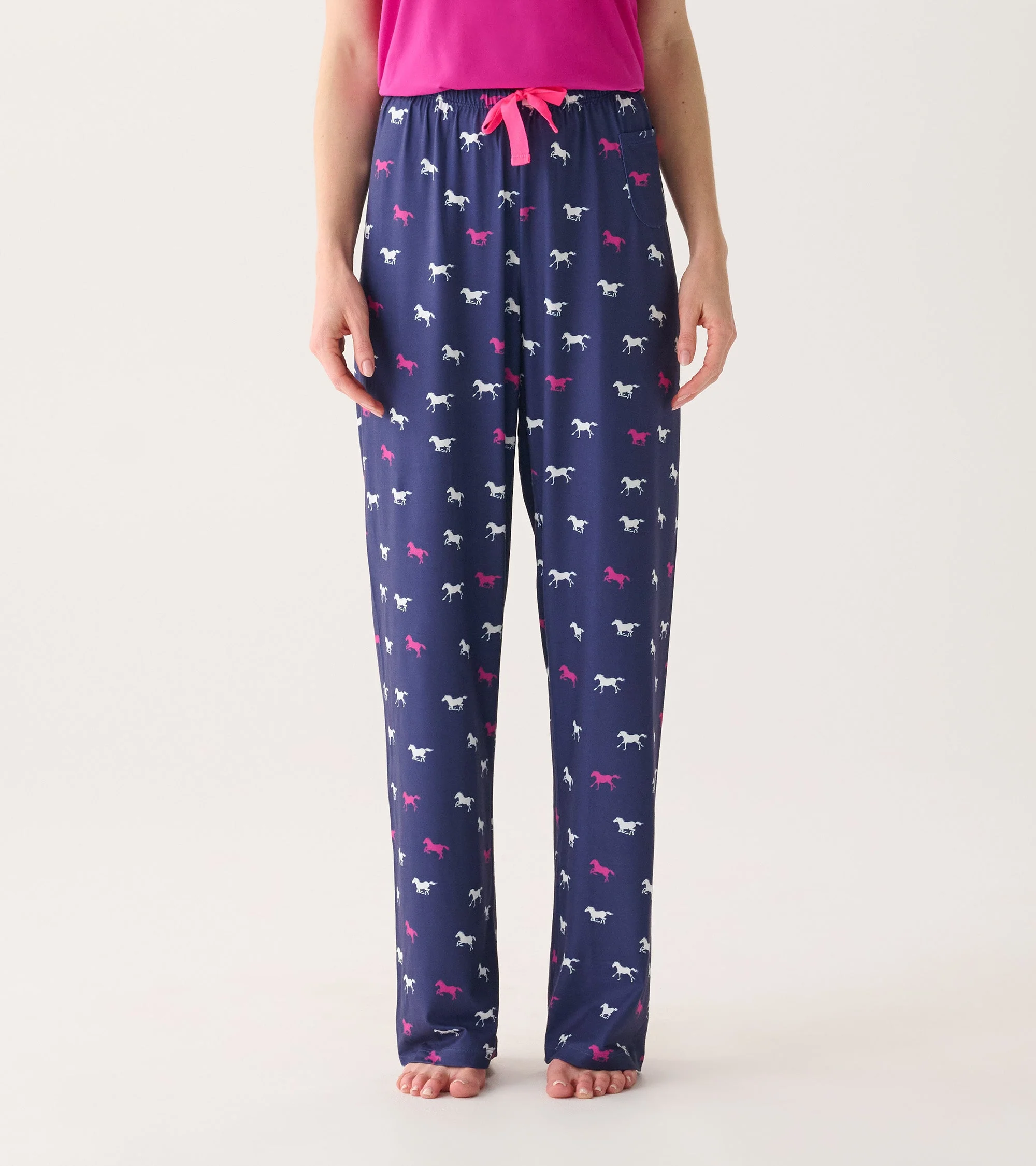 Women's Running Horses Polyknit Pajamas Pants