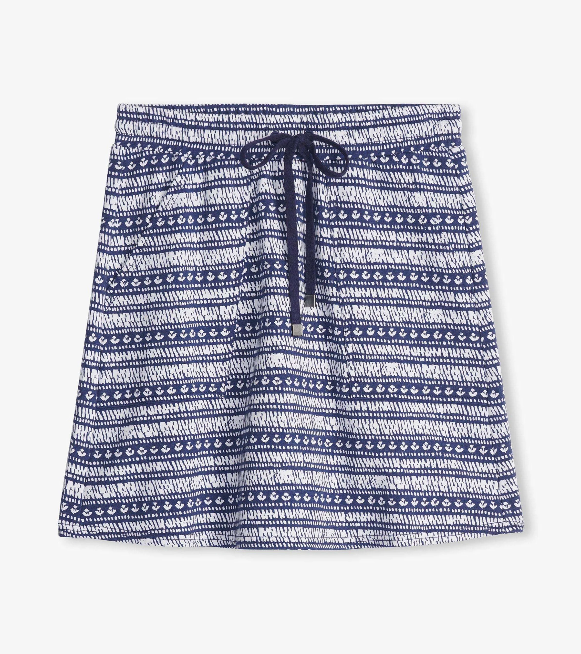 Christine Skirt - Blue Brush Stripes - Image 2