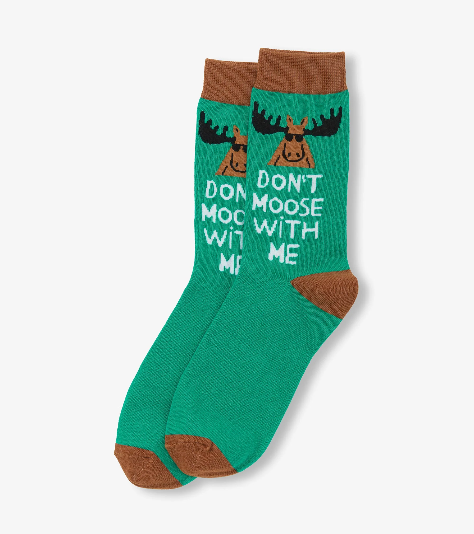 Don't Moose with Me Men's Crew Socks - Image 2