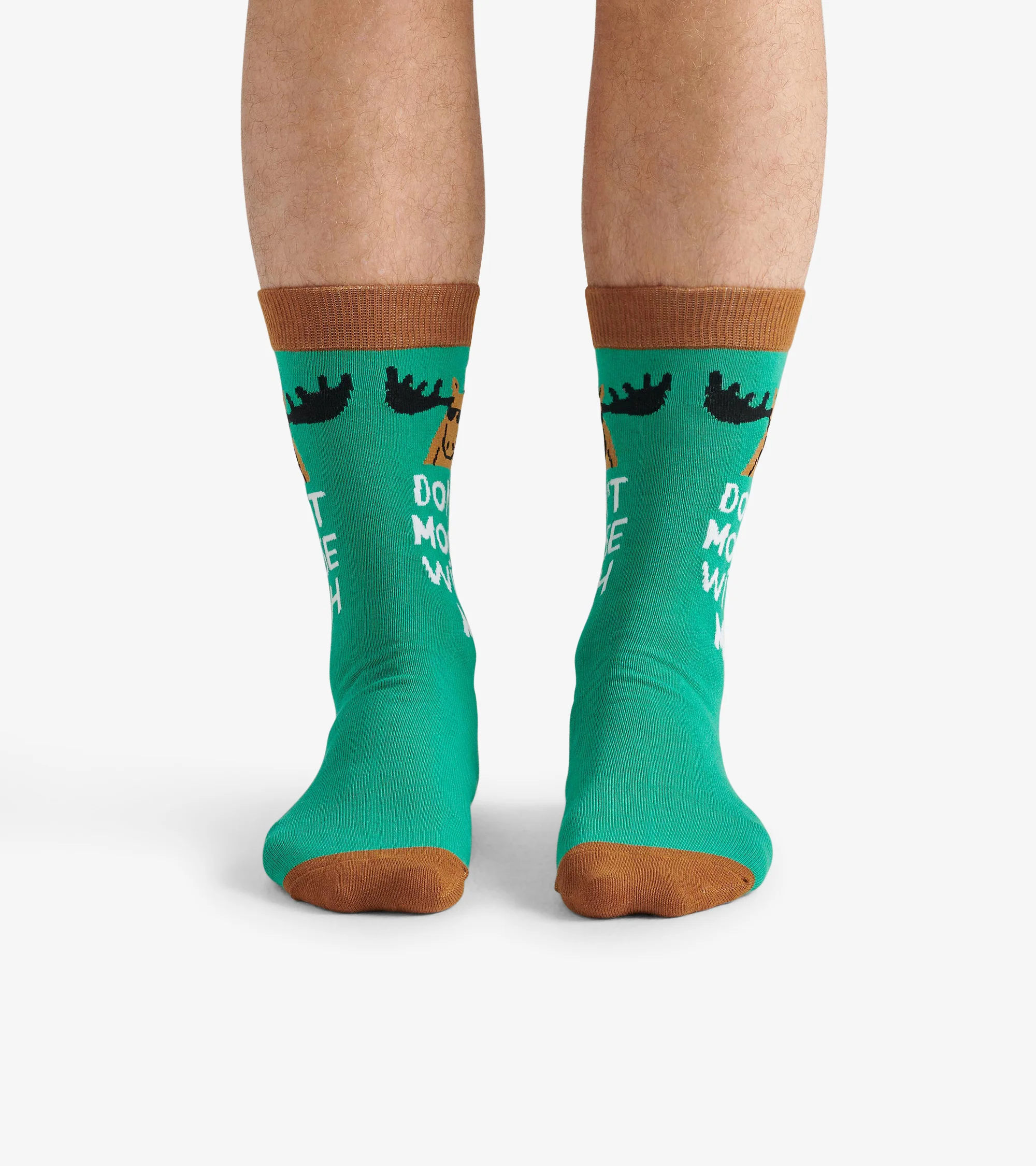 Don't Moose with Me Men's Crew Socks - Image 3