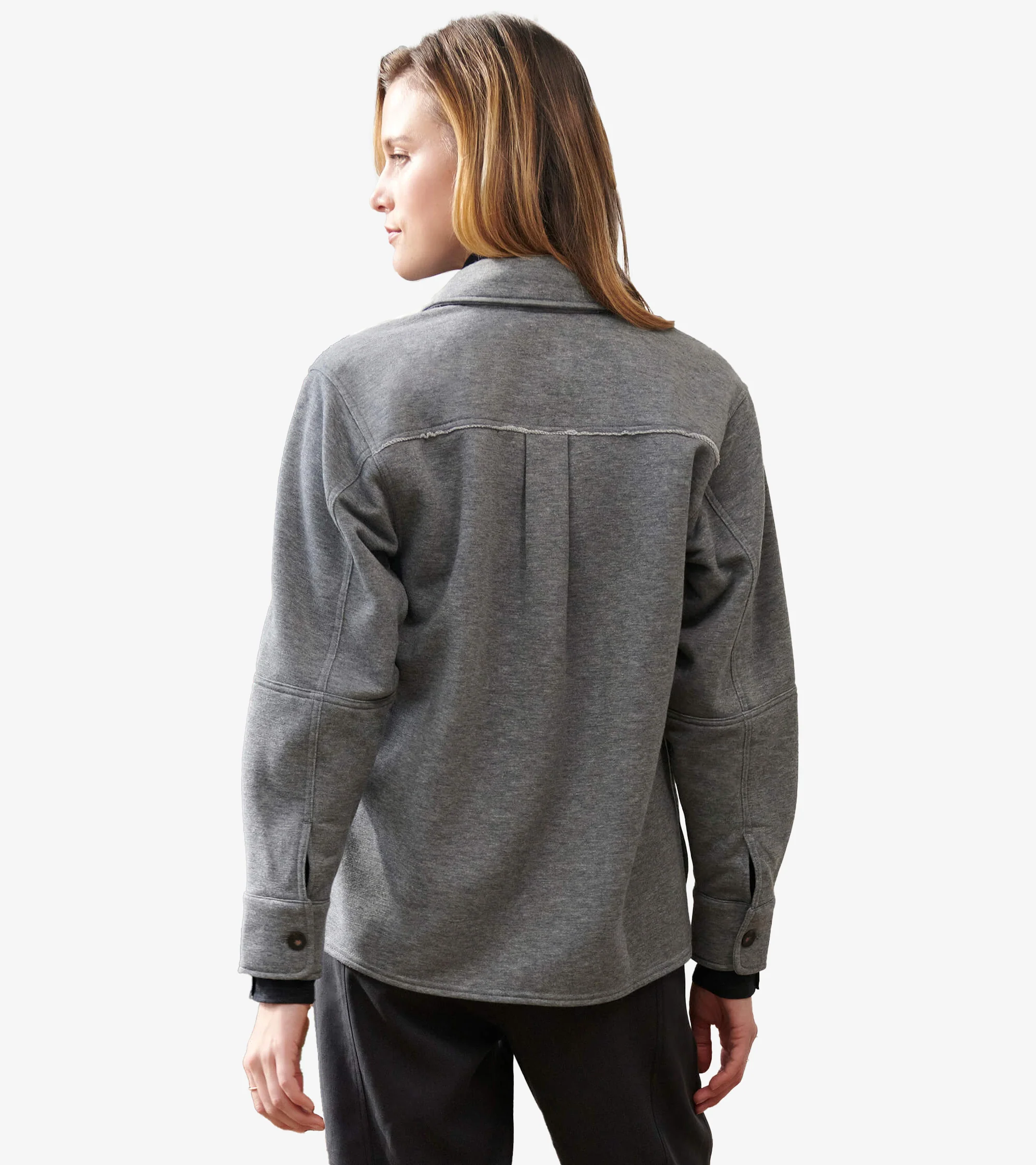 Emily Relaxed Blazer - Charcoal Melange - Image 4