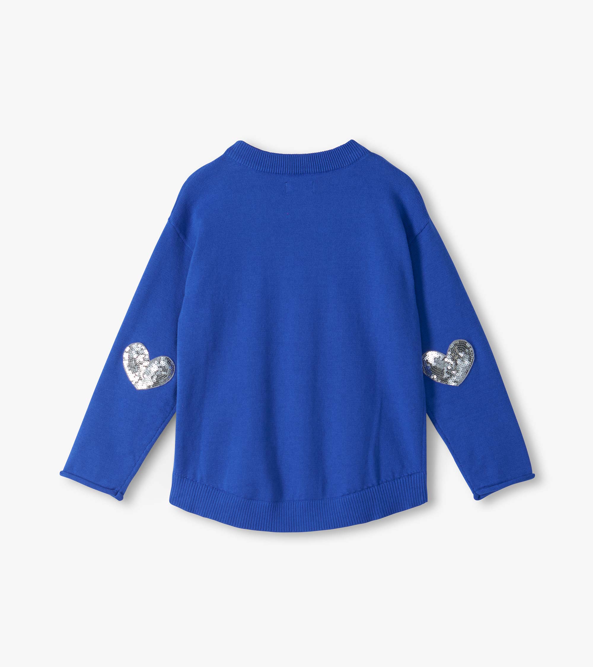 Girls Heart Stripes Crew Neck Sweater - Image 2