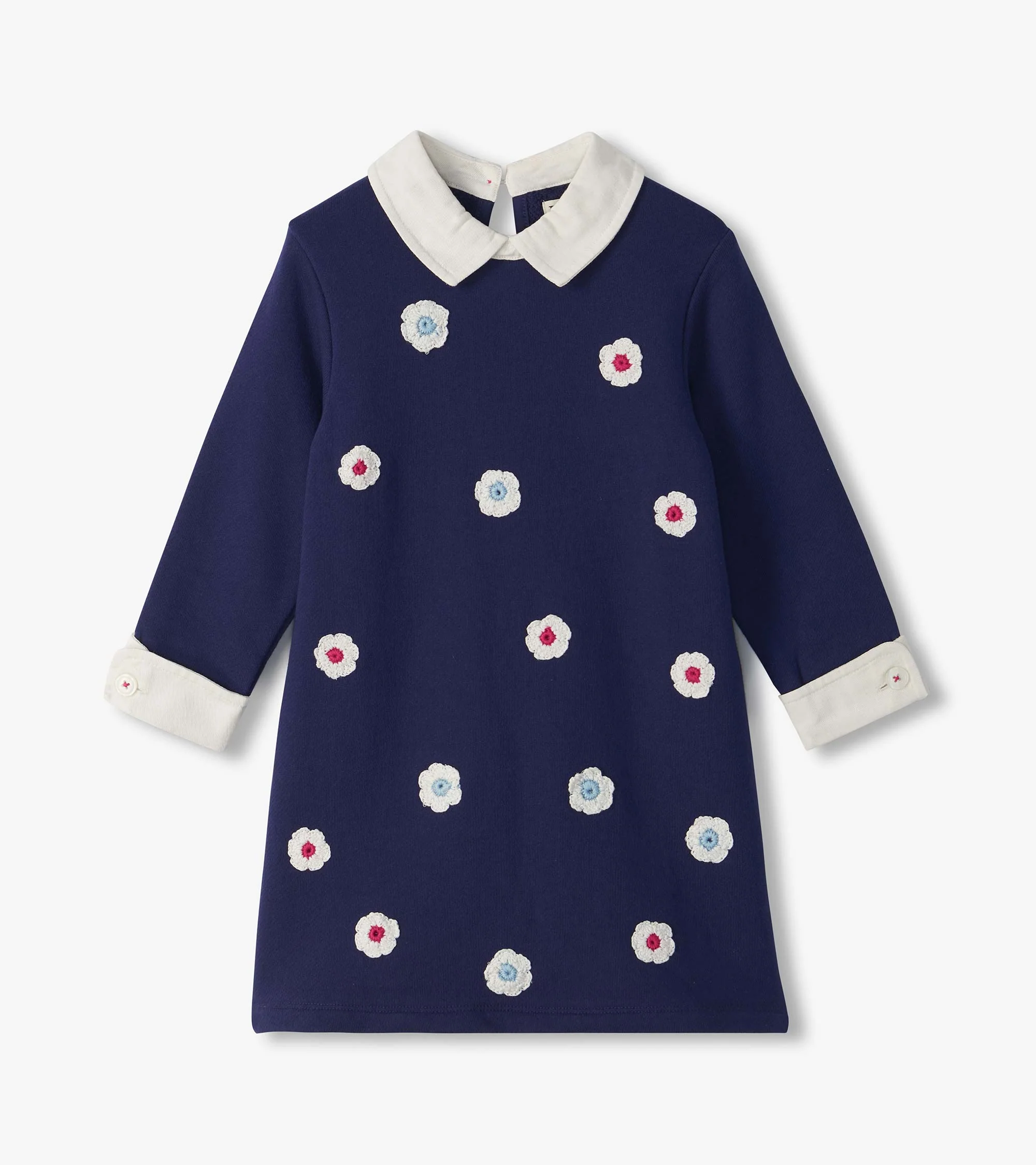 Girls Patriot Blue Preppy Dress