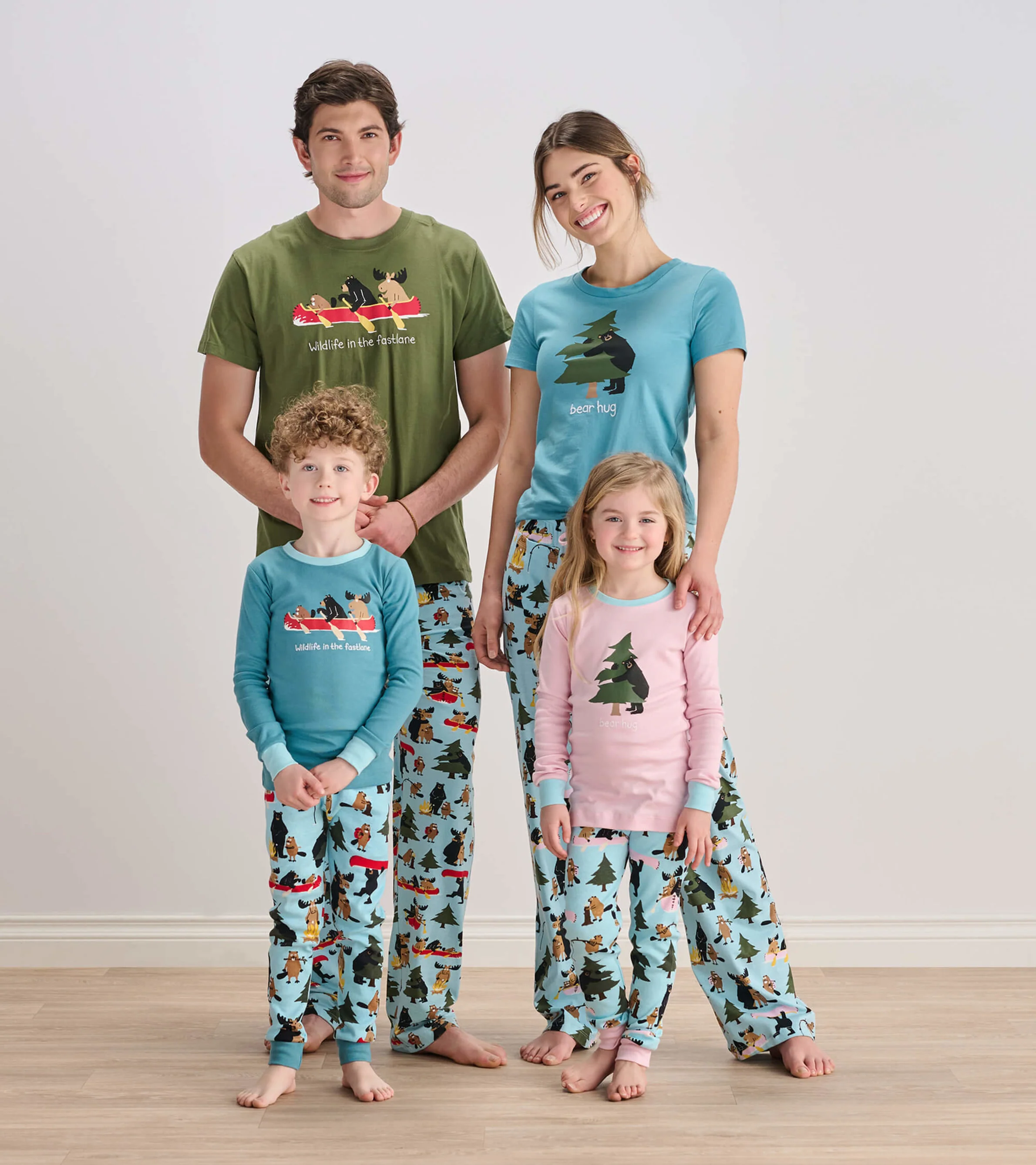 Life In the Wild Blue Kids Appliqué Pajama Set - Image 2