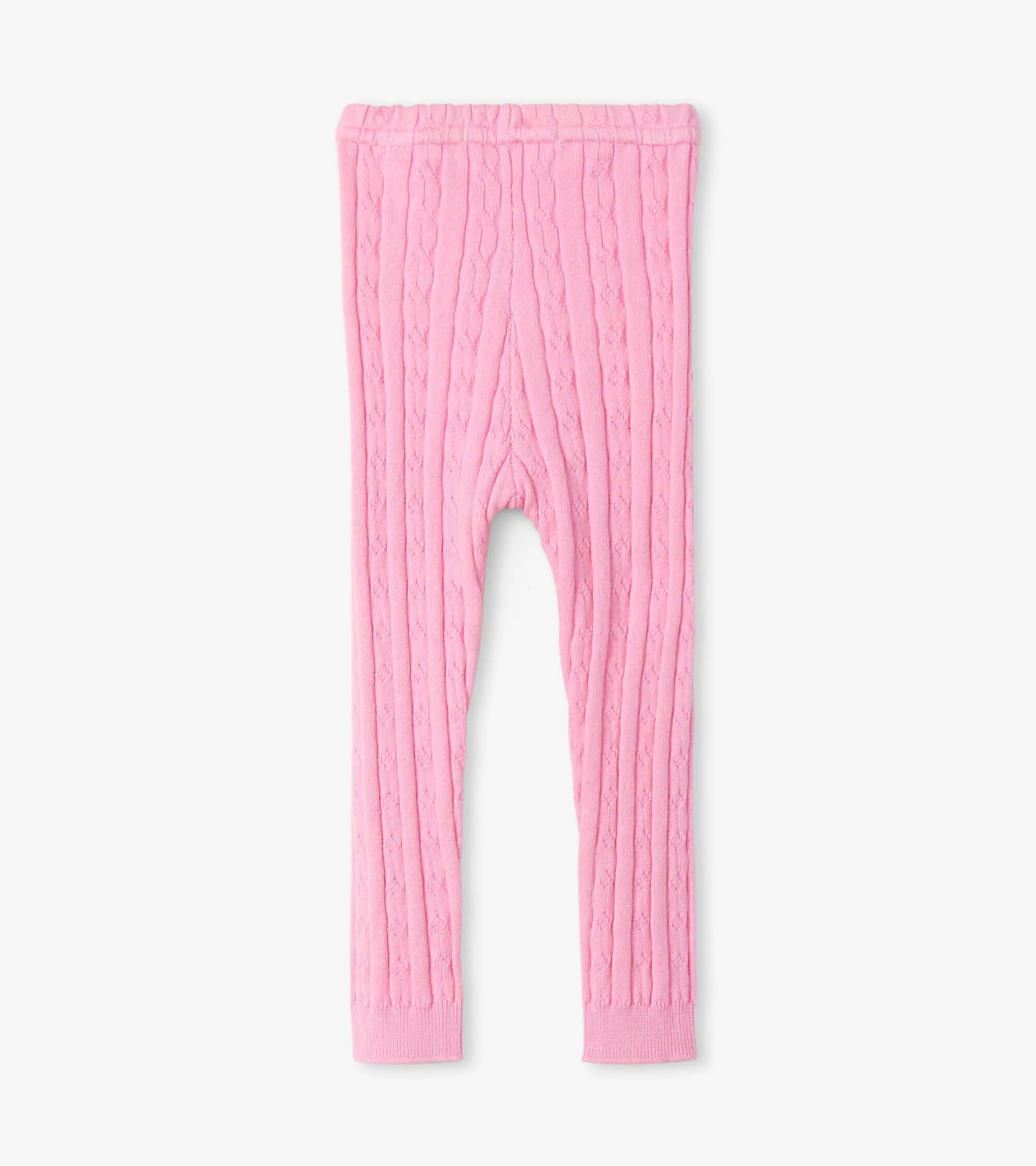 Baby Pink Cable Knit Leggings - Image 2