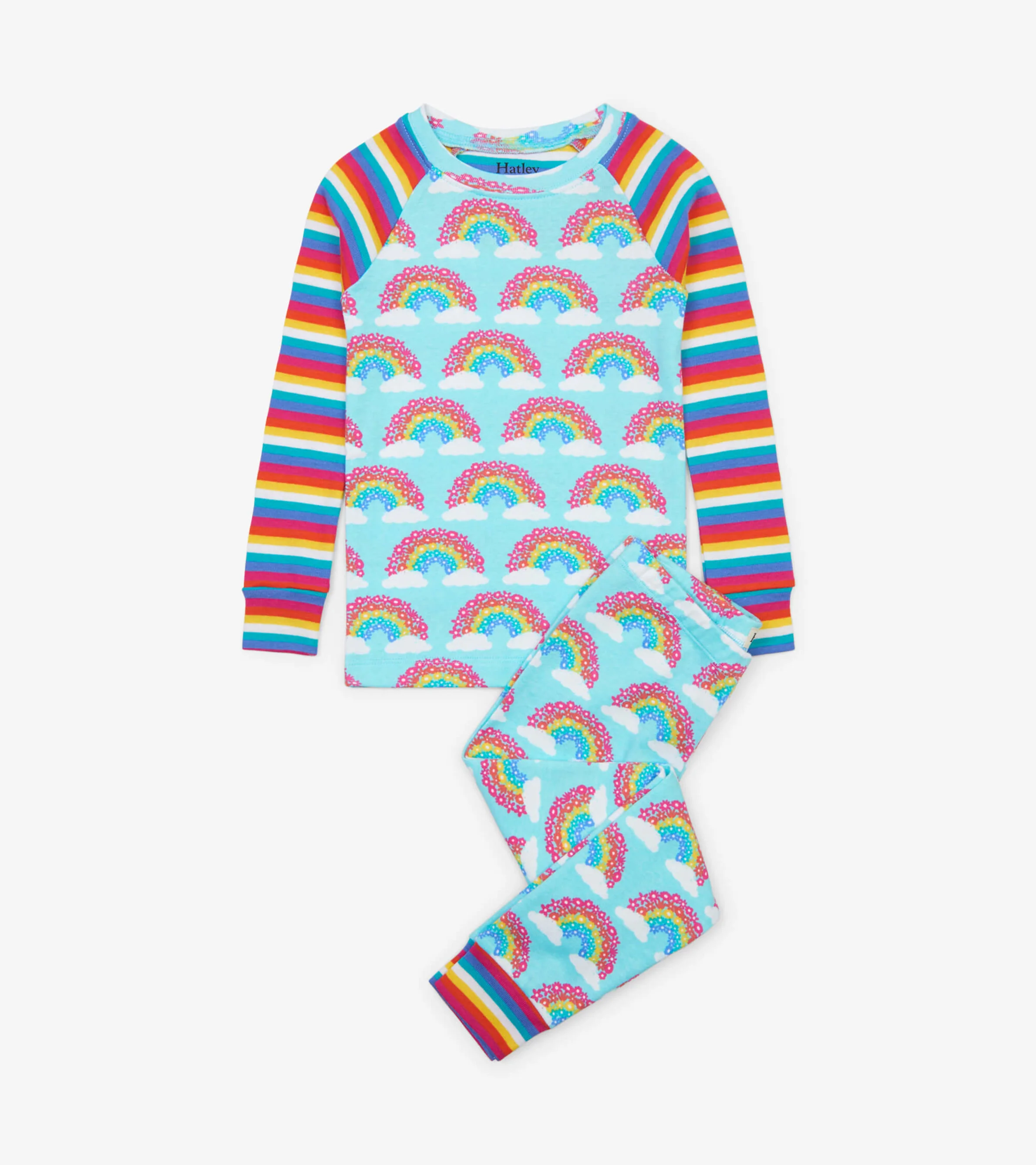 Magical Rainbows Organic Cotton Raglan Pajama Set