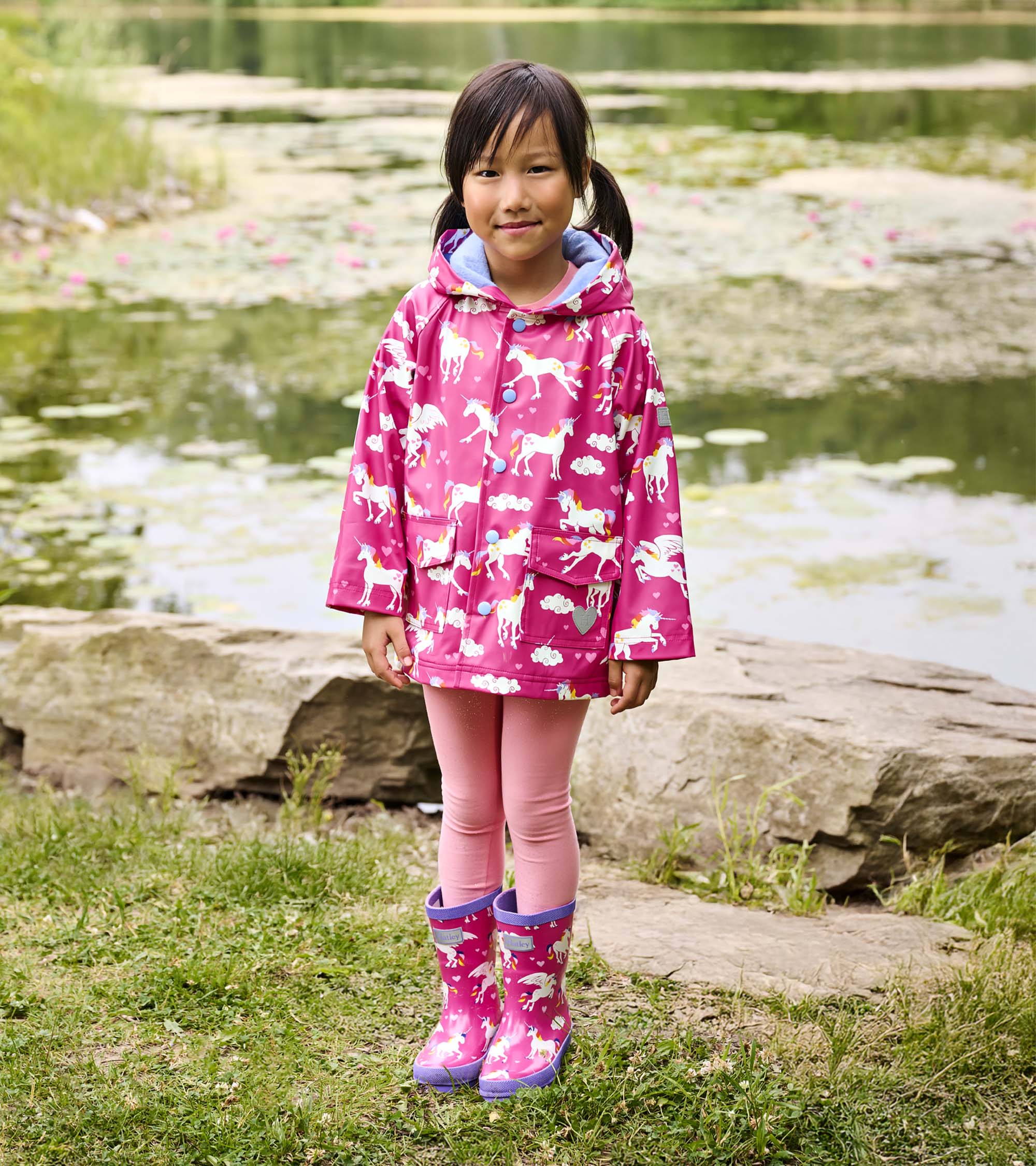Rainbow Unicorns Raincoat - Image 2