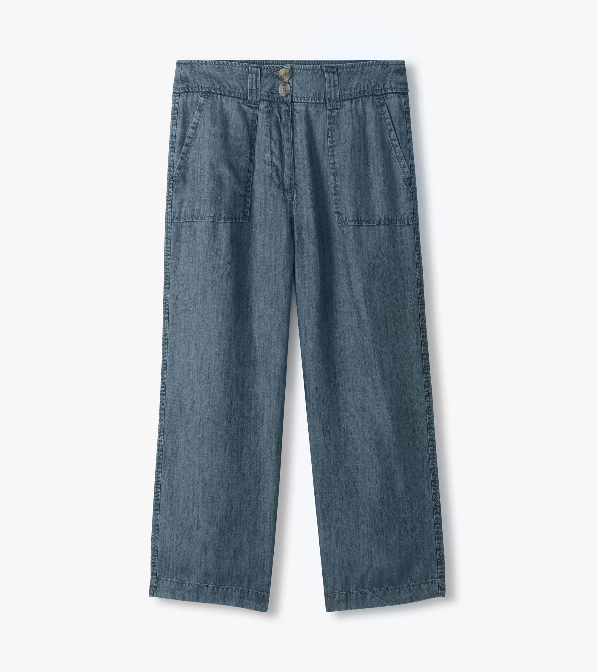 Sophie Wide Leg Pants - Blue Acid Rinse - Image 2