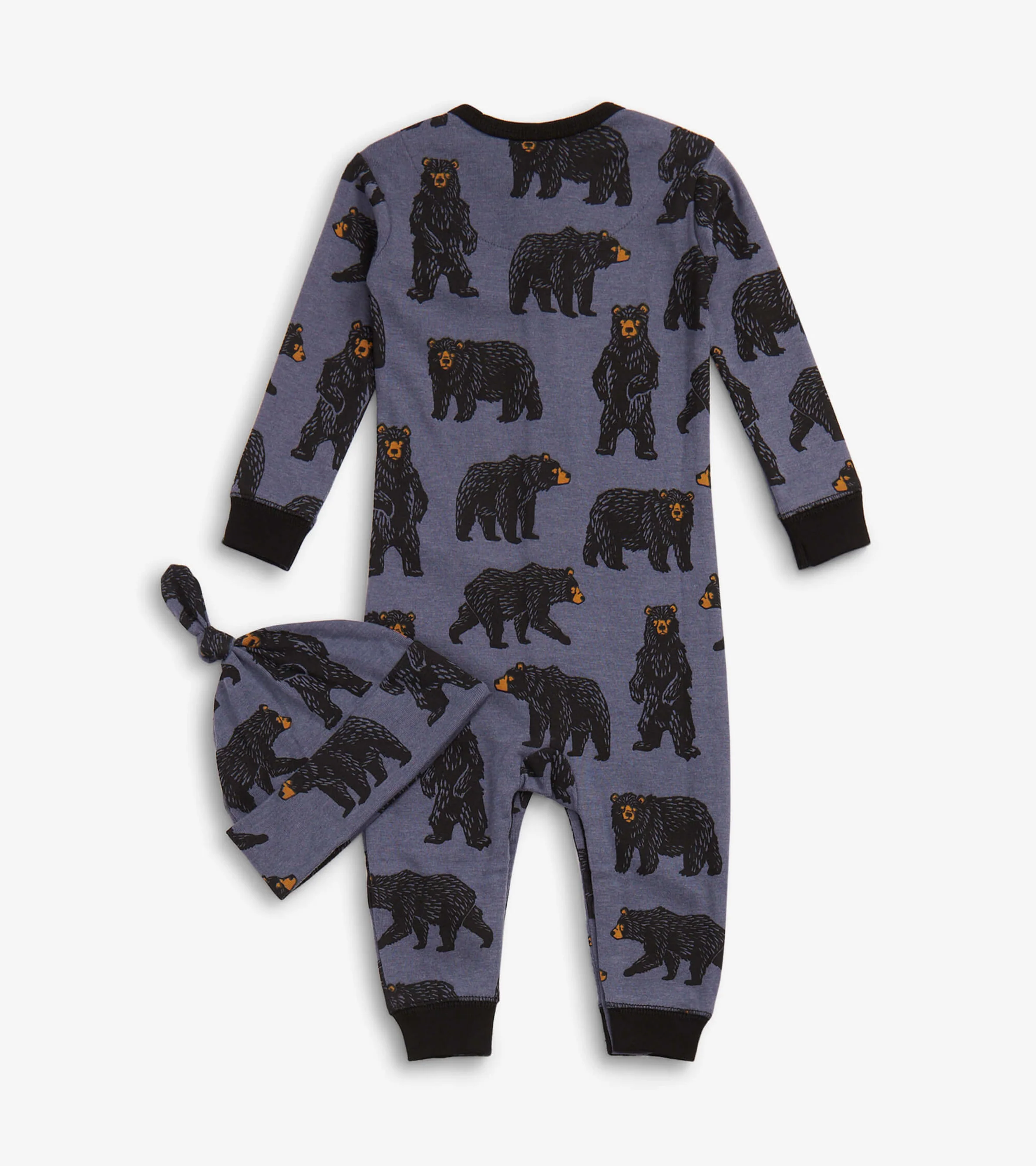 Wild Bears Baby Sleeper & Hat - Image 2