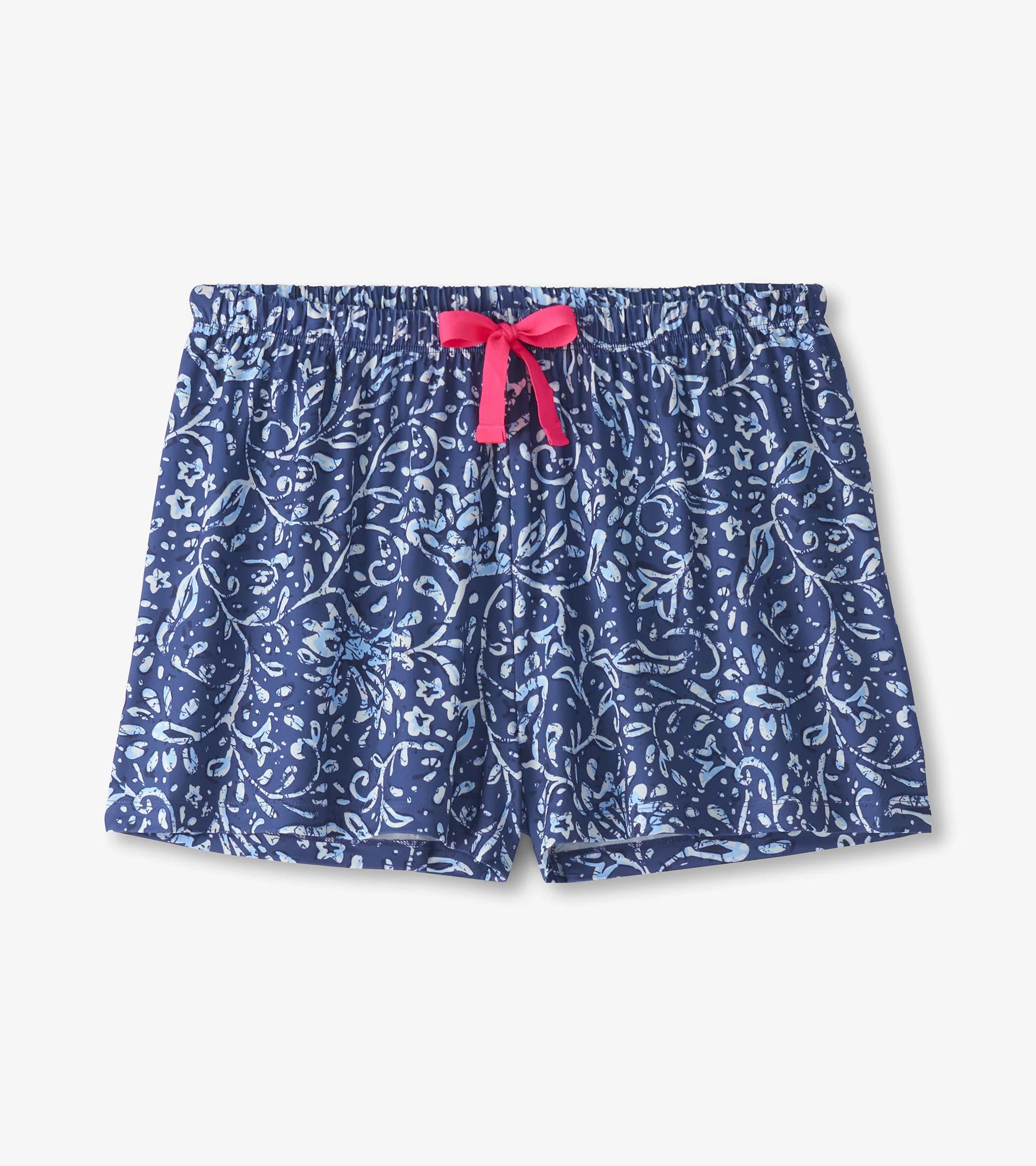 Women's Batik Flowers Polyknit Short Pajama Set - Image 5