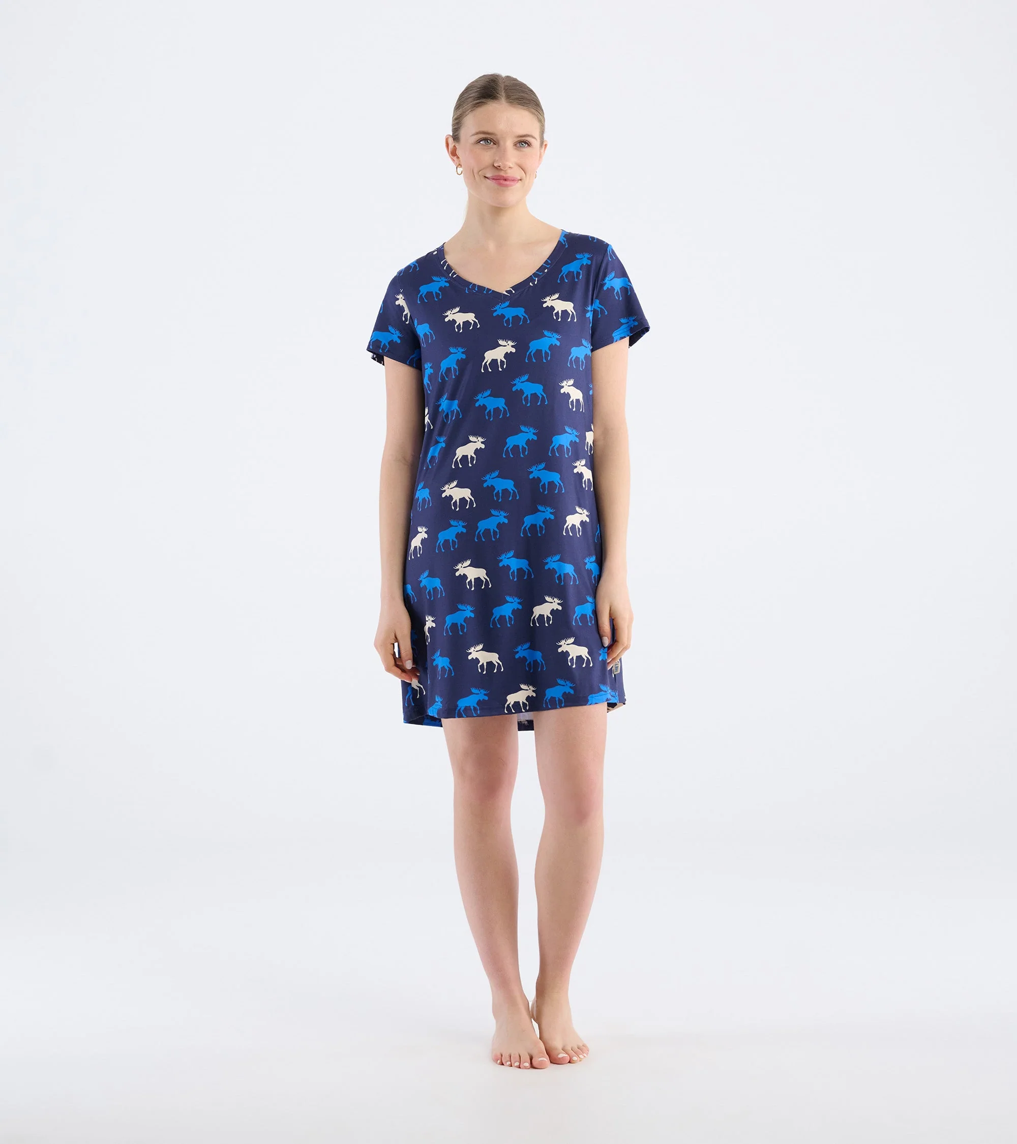 Women's Blue Moose Polyknit Nightdress