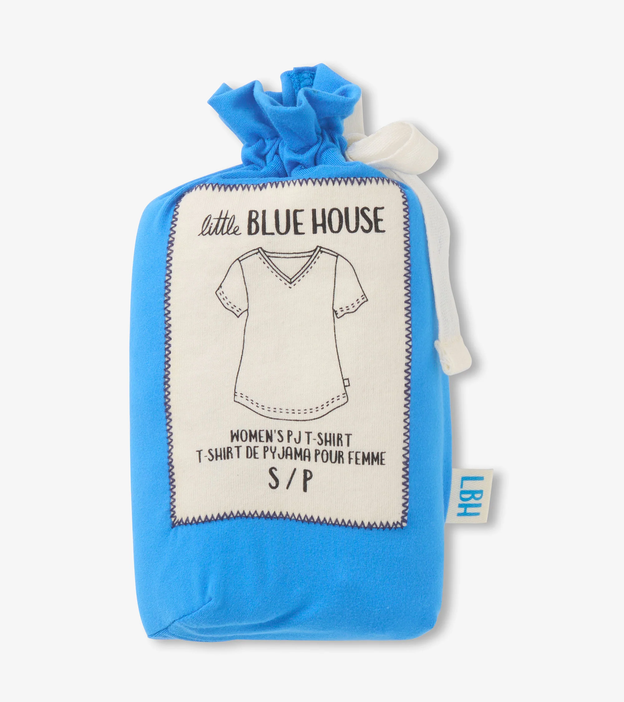 Women's Blue Polyknit V-Neck T-Shirt - Image 2