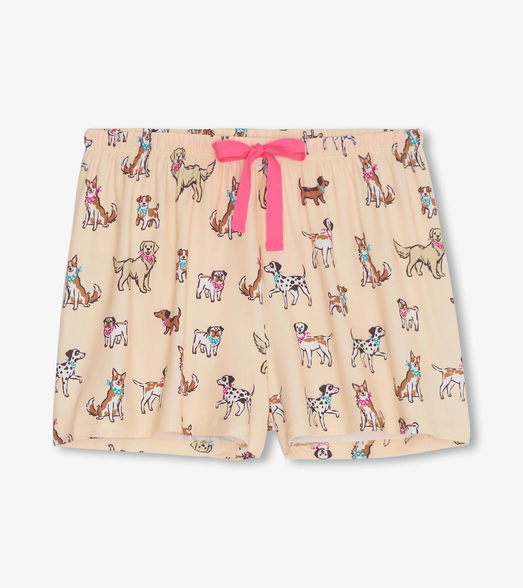 Women's Cute Pups Polyknit Short Pajama Set - Image 5