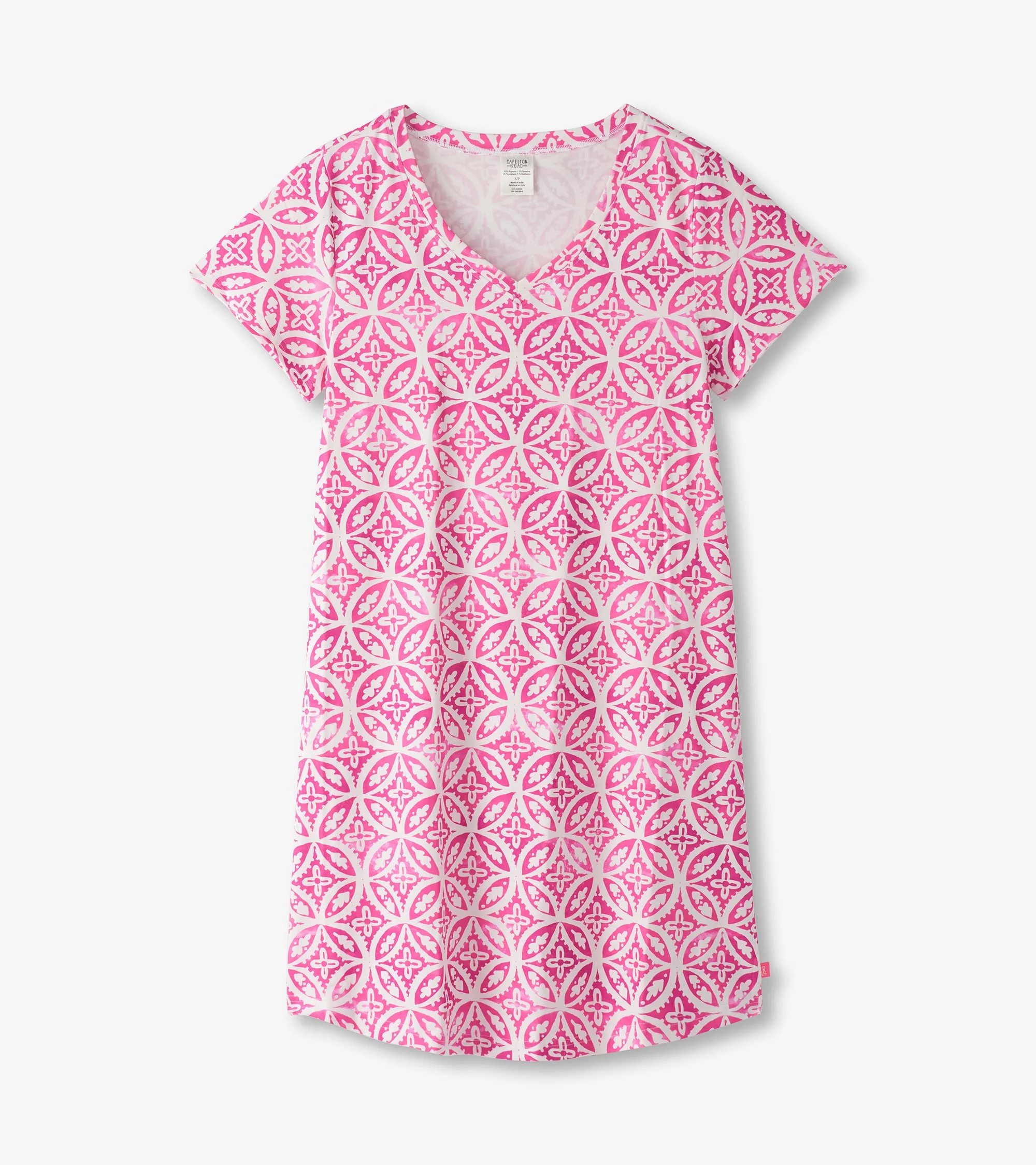 Women's Pink Lotus Polyknit Nightdress - Image 2