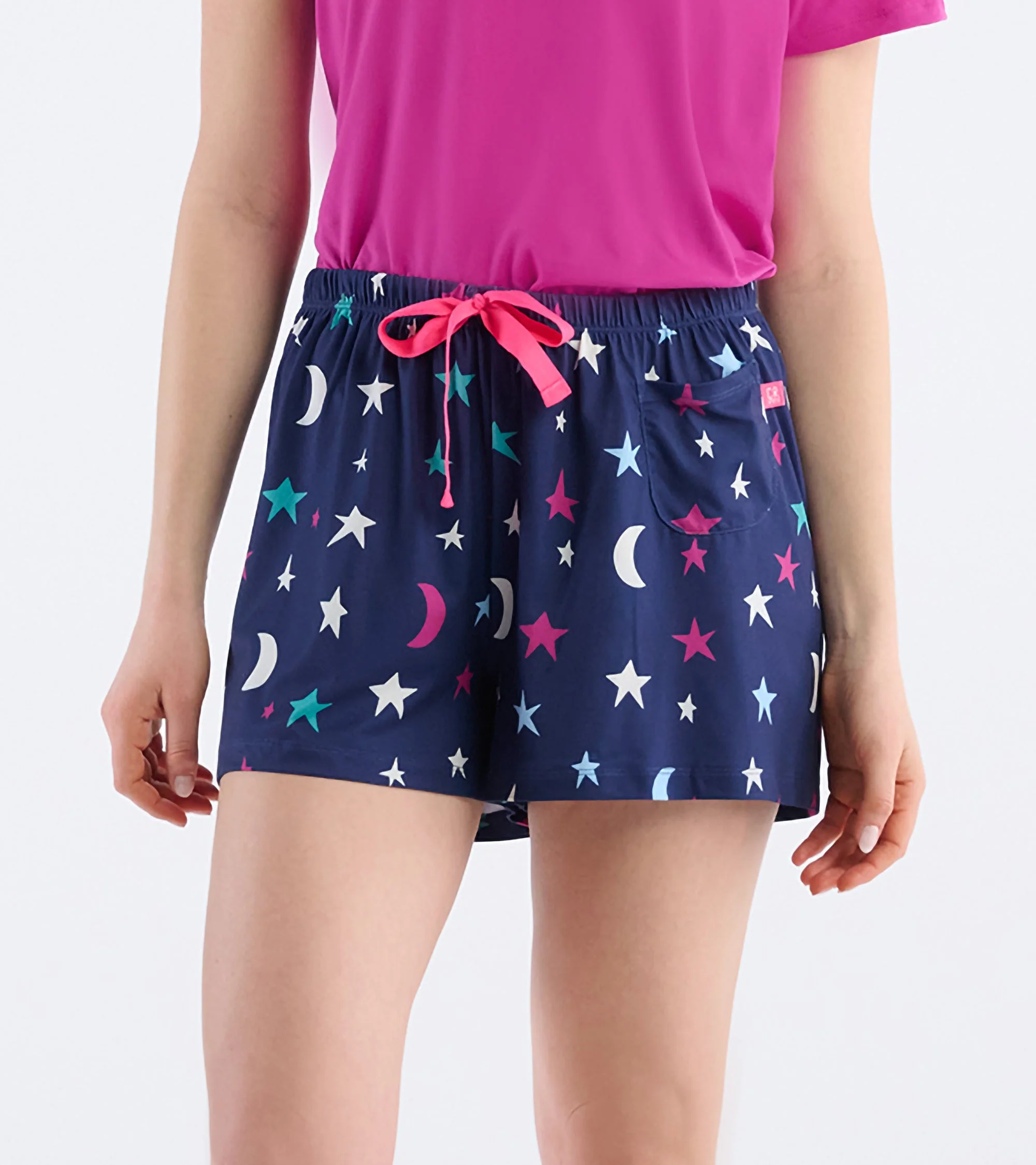 Women's Starry Night Polyknit Pajama Shorts