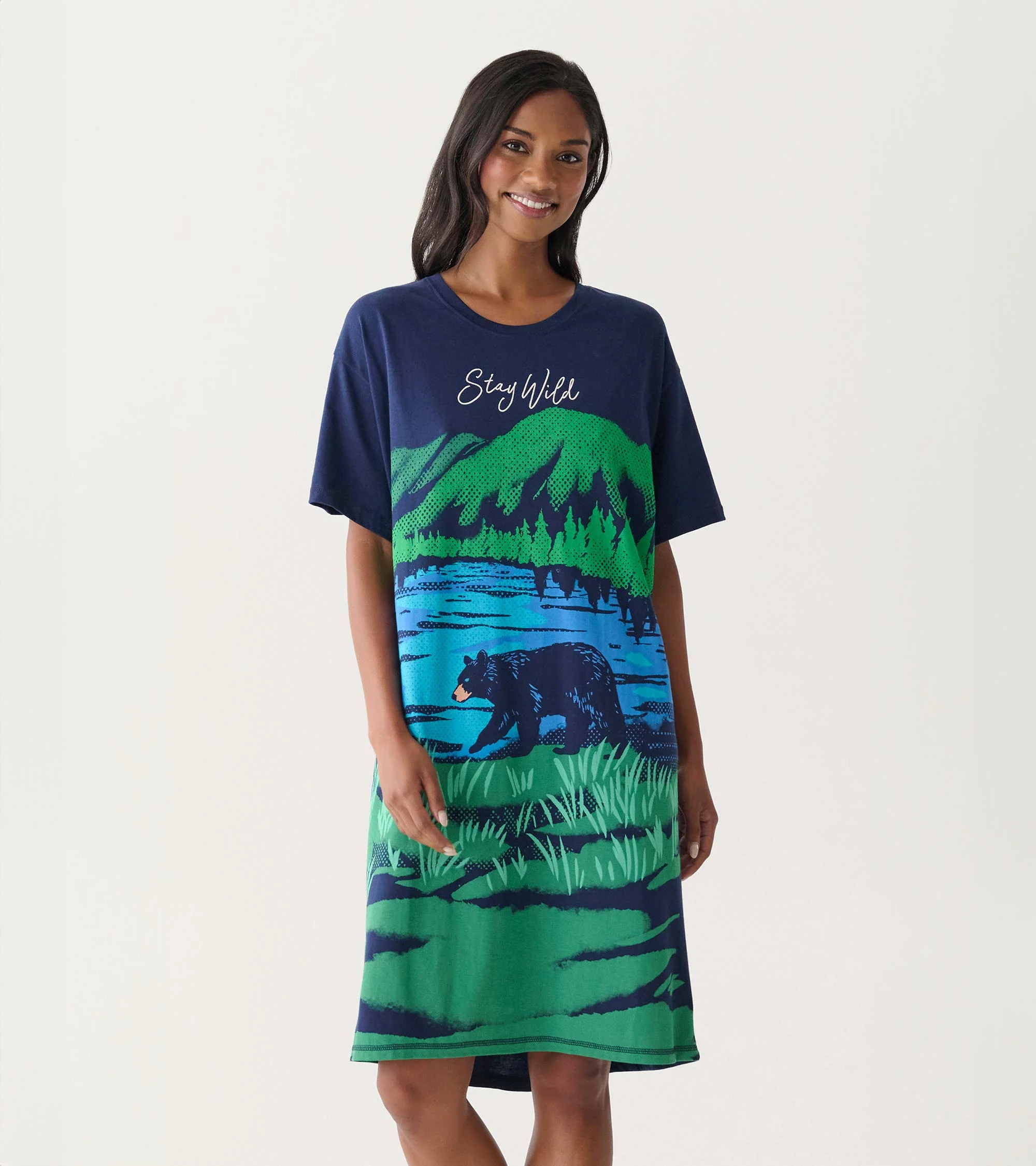 Women's Stay Wild Cotton Sleepshirt