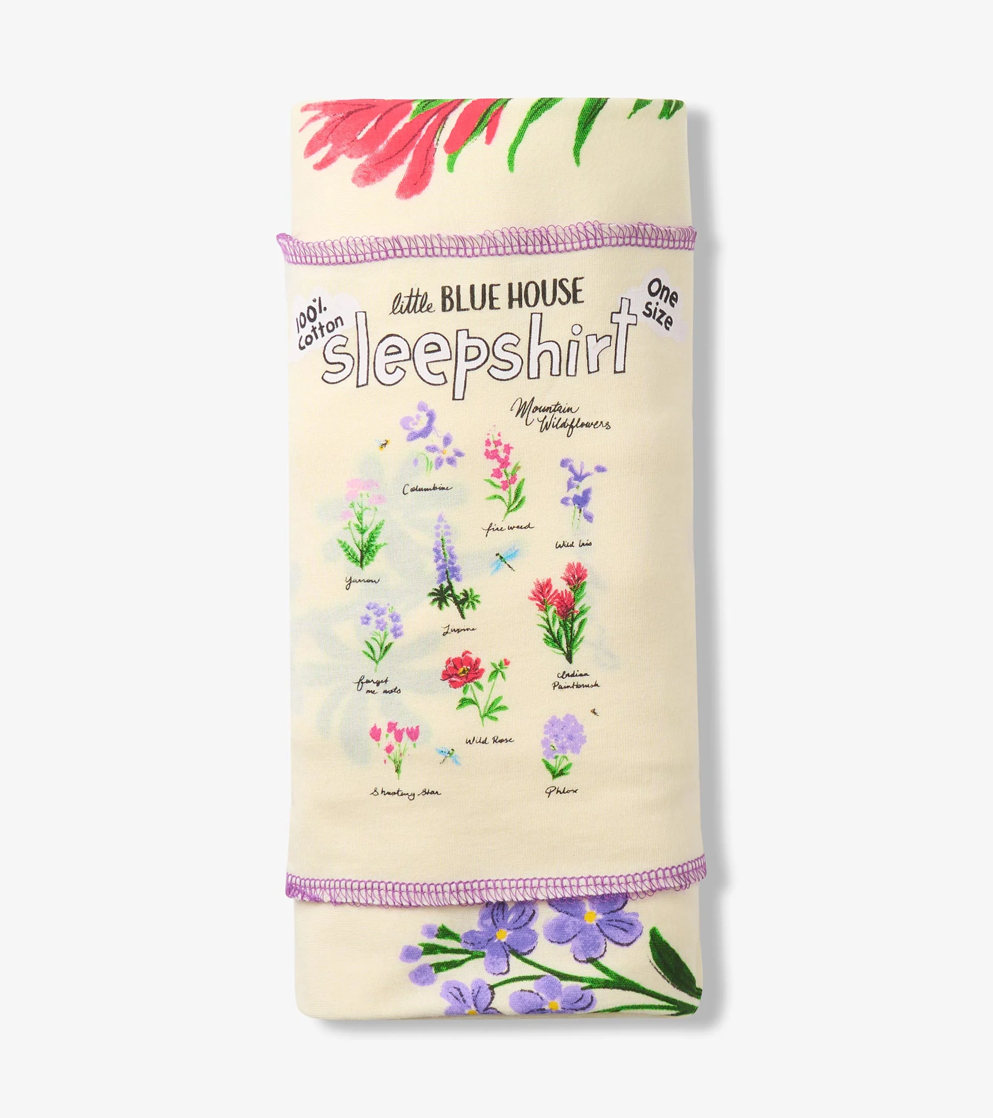 Women's Wildflowers Cotton Sleepshirt - Image 3